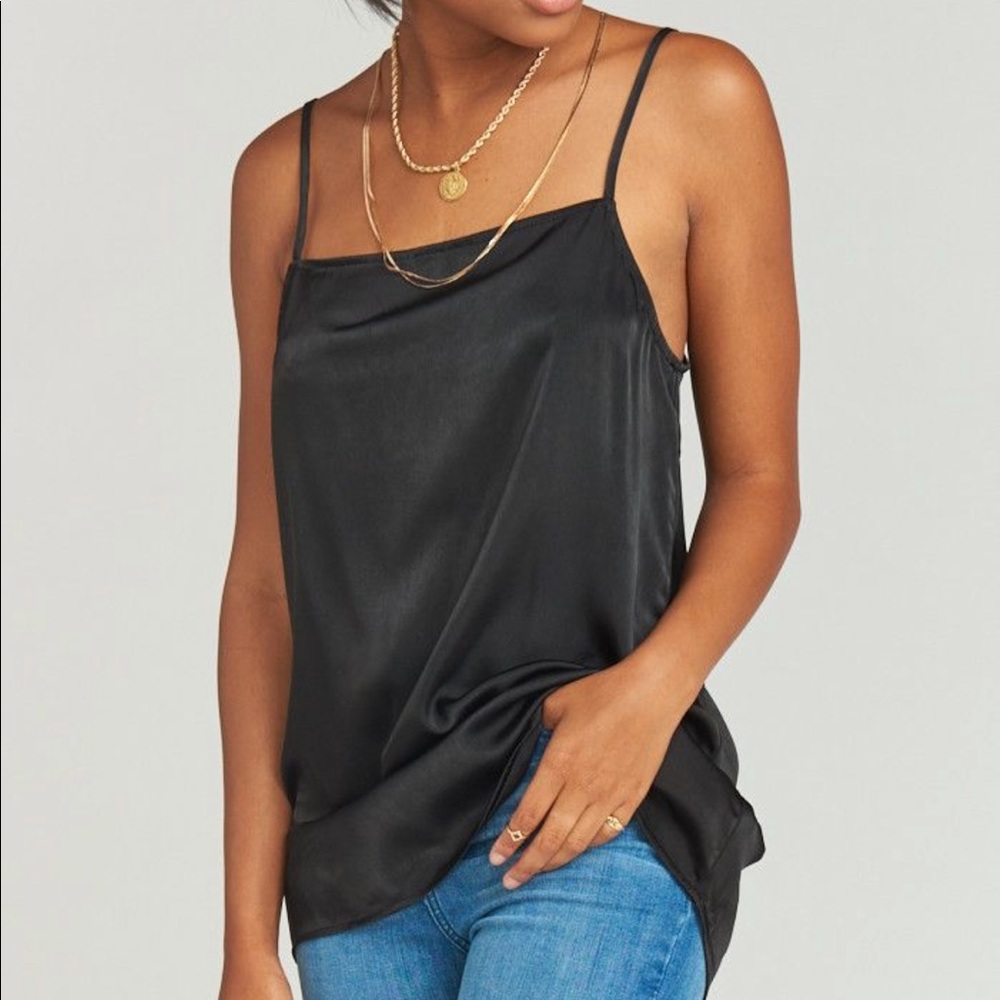 SHOWMEYOURMUMU LENA TUNIC IN BLACK SILK